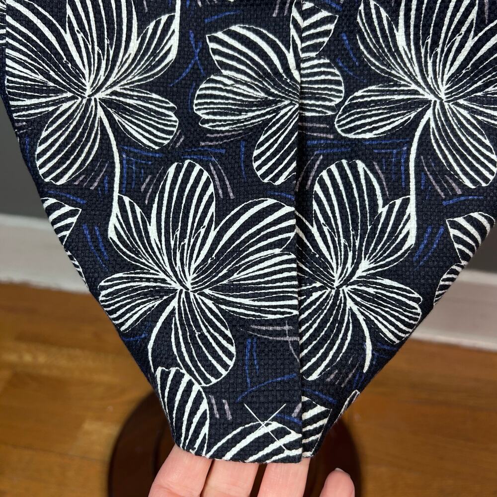 J.Crew dress large floral printed basket weave sheath NWT Hawaiian office cotton - Picture 7 of 11